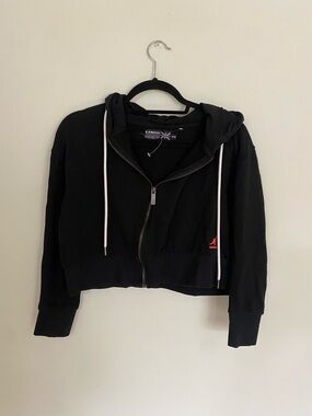 NWOT KANGOL Sweater Cropped Zip Up